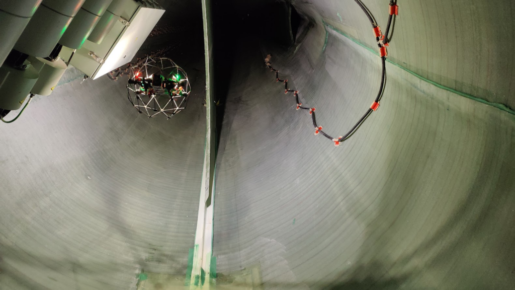 Internal inspection of wind turbine blade